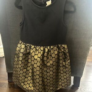 J. Crew Crewcuts Black and Gold Dress